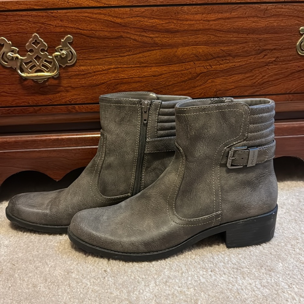 Anne Klein Sport Gray Ankle Boots